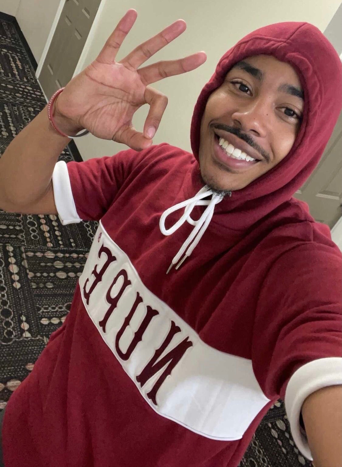 Kappa Krimson NUPE SS Hoodie
