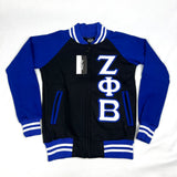 Zeta Black Varsity Fleece Jacket