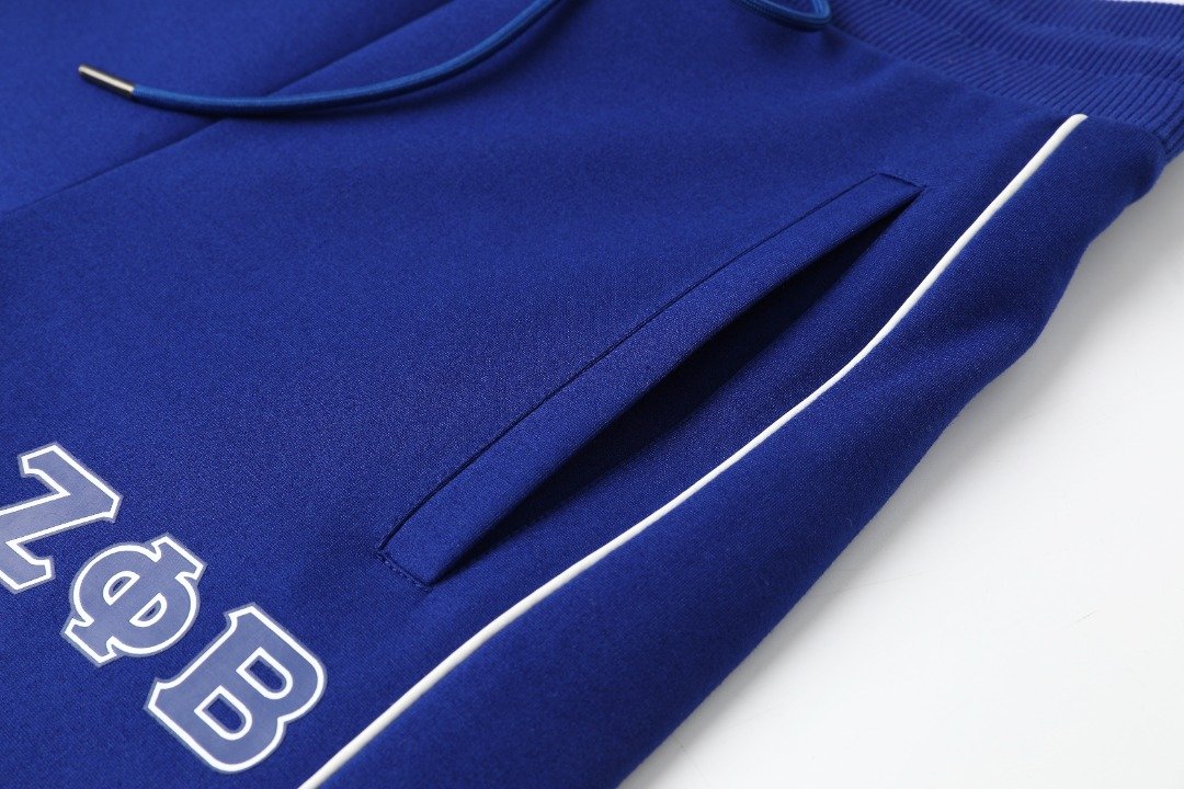 Zeta Tech Fleece Joggers Royal White Trim
