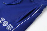 Zeta Tech Fleece Joggers Royal White Trim
