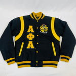 Alpha Wool And Leather Letterman Jacket