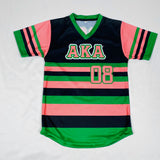 AKA Striped Baseball Jersey