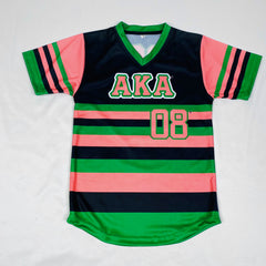 AKA Striped Baseball Jersey