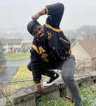 Alpha Wool And Leather Letterman Jacket
