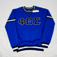 PBS Stripe Letter Chenille Crewneck