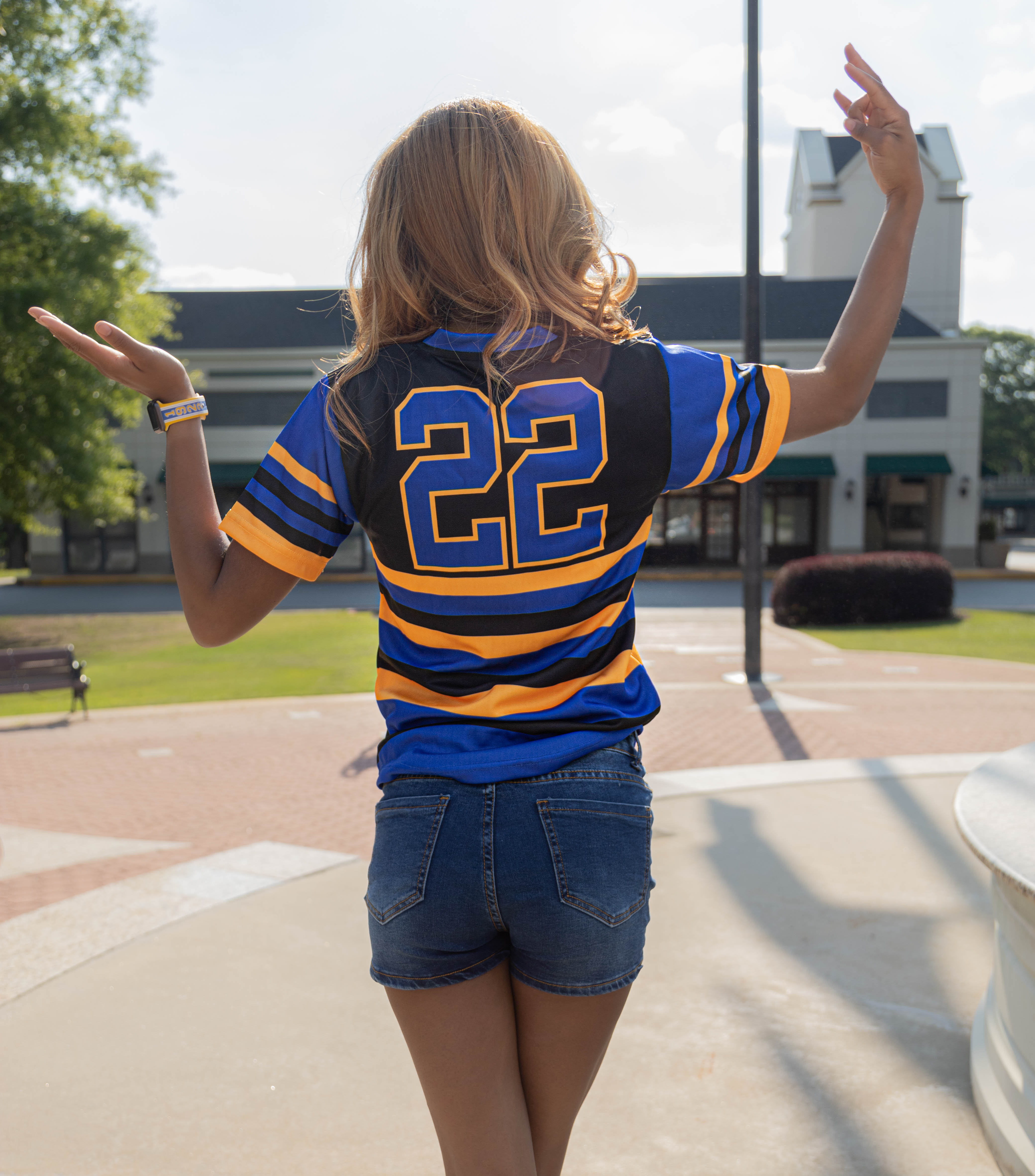 Sigma Gamma Rho Black Striped Baseball Jersey