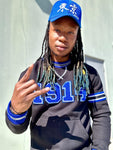 Phi Beta Sigma Black 1914 Chenille Crewneck