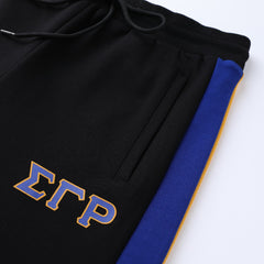 SGRho Black Tech Fleece Joggers