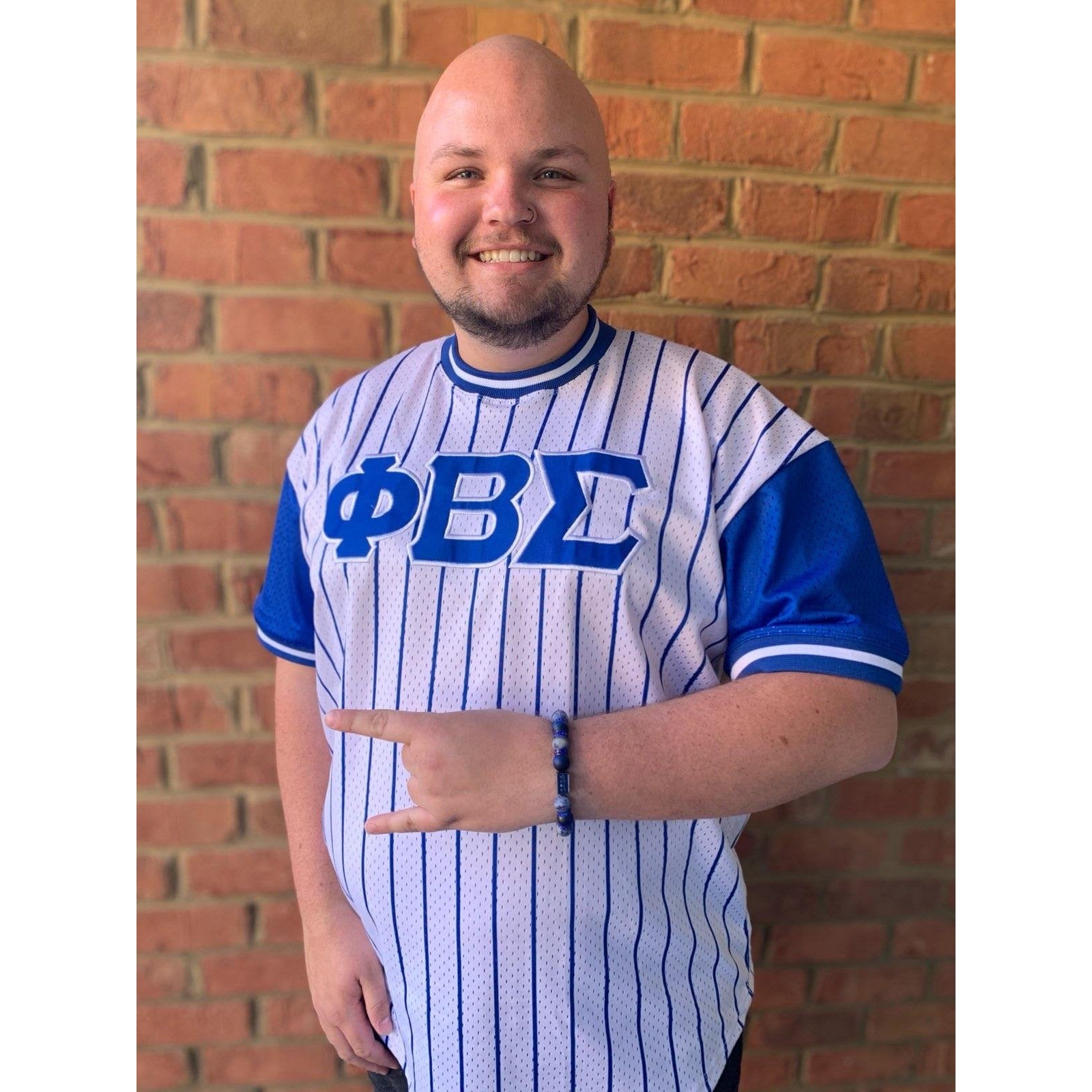 Phi Beta Sigma Pinstripe Baseball Jersey