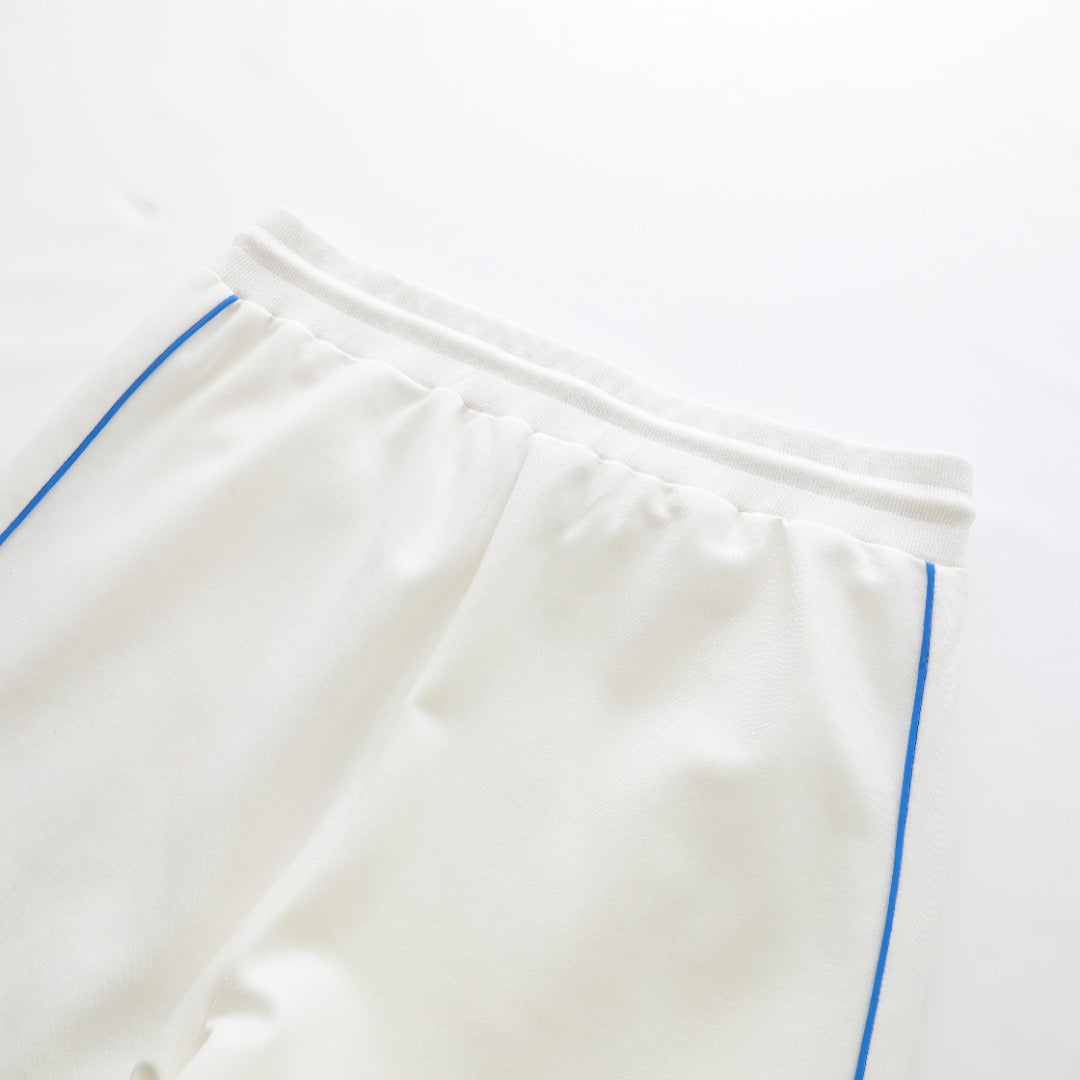 Sigma White Tech Fleece Joggers Royal Trim