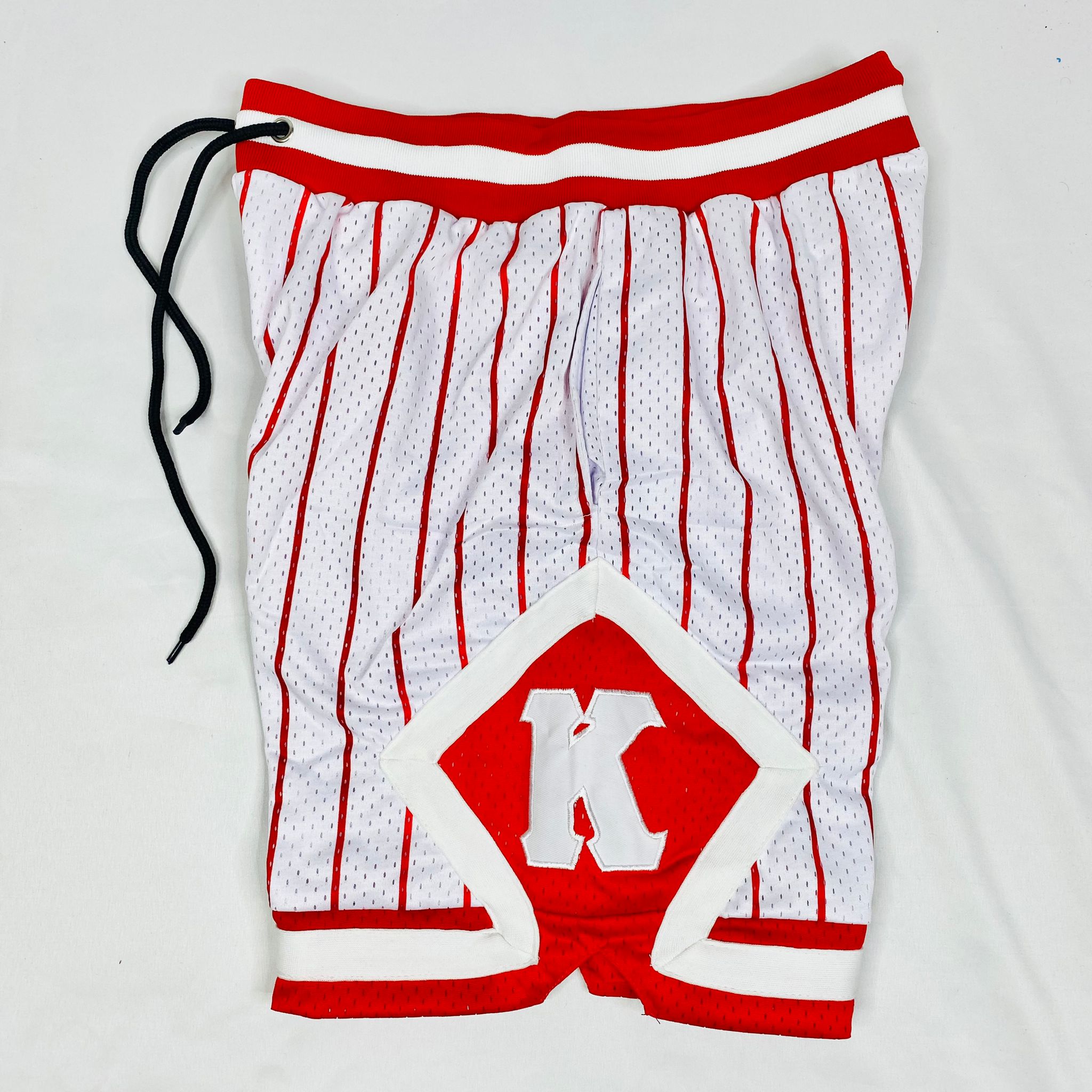 Kappa Pinstripe Heavy Mesh Basketball Shorts