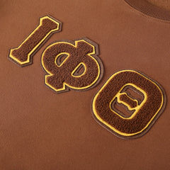 Iota Phi Theta Brown Chenille Pocket Crewneck