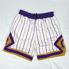 Omega Pinstripe Heavy Mesh Basketball Shorts