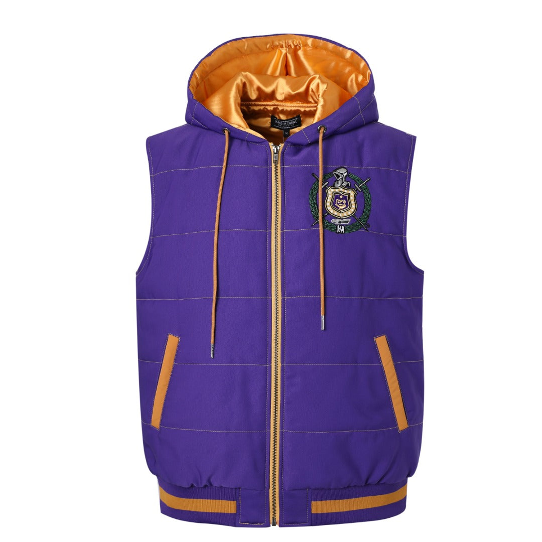 Omega Psi Phi Hooded Vest