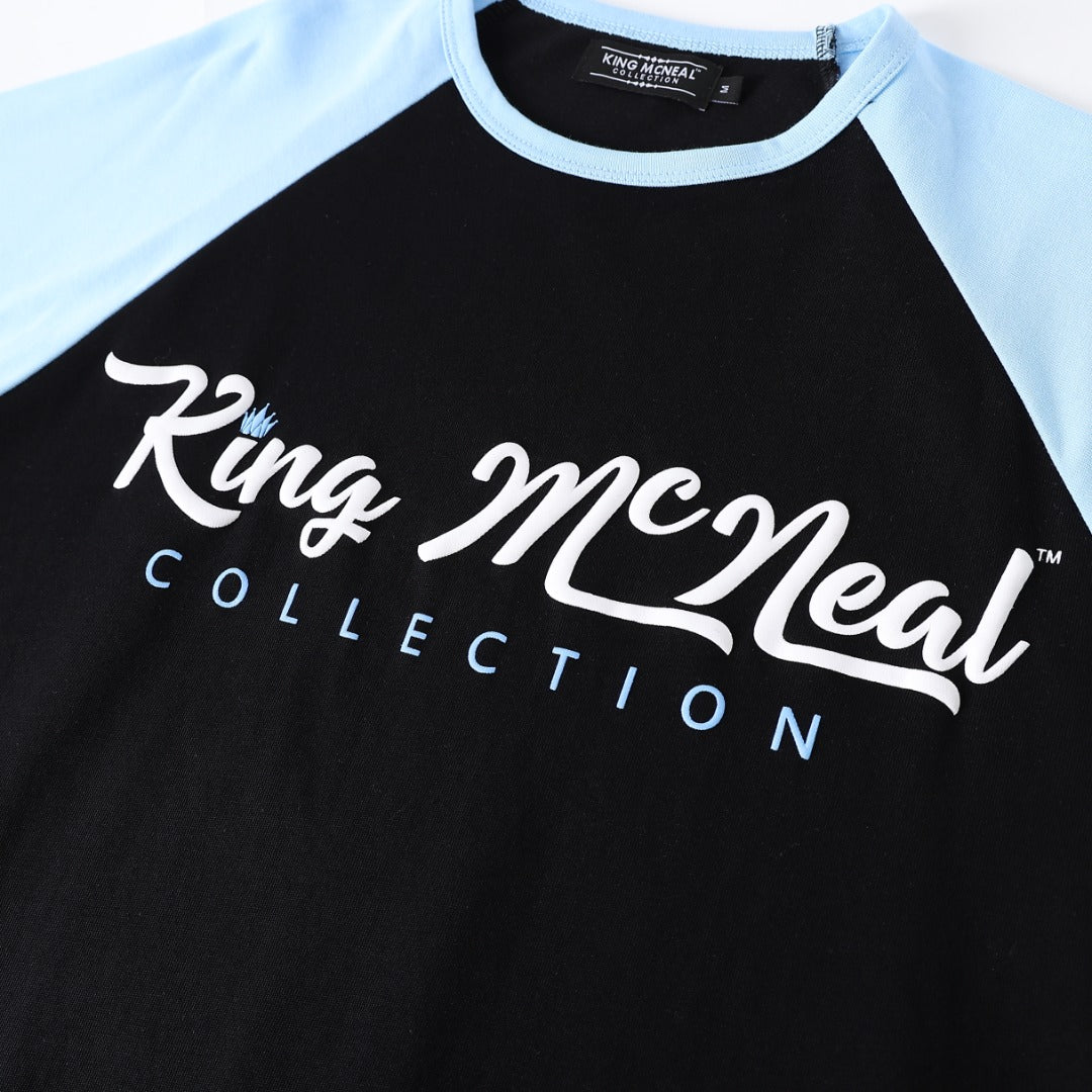 KMC Black/Blue Premium Raglan Shirt