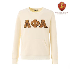 Alpha Neutral Chenille Pocket Crewneck