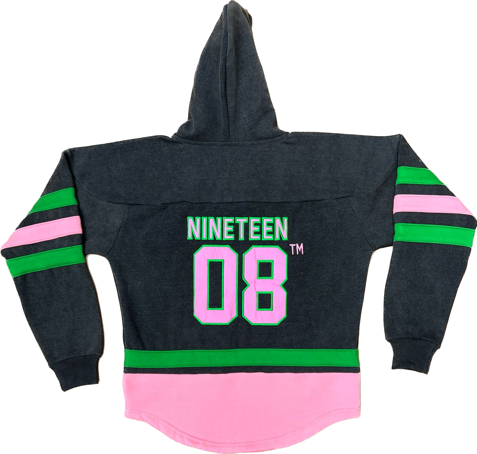 AKA Black Acid Wash Hockey Hoodie Unisex Size