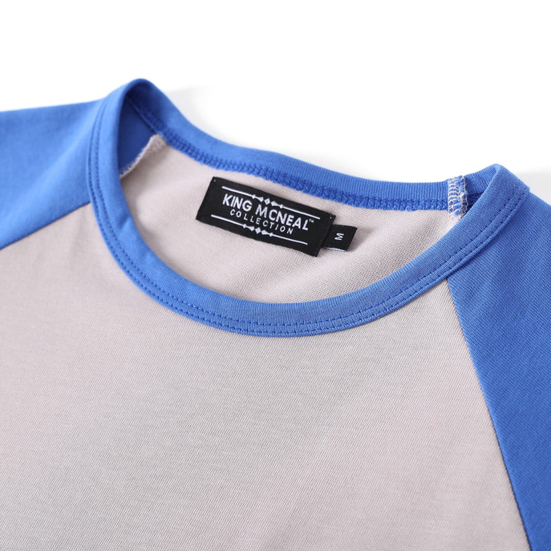 KMC Grey/Blue Premium Raglan Shirt