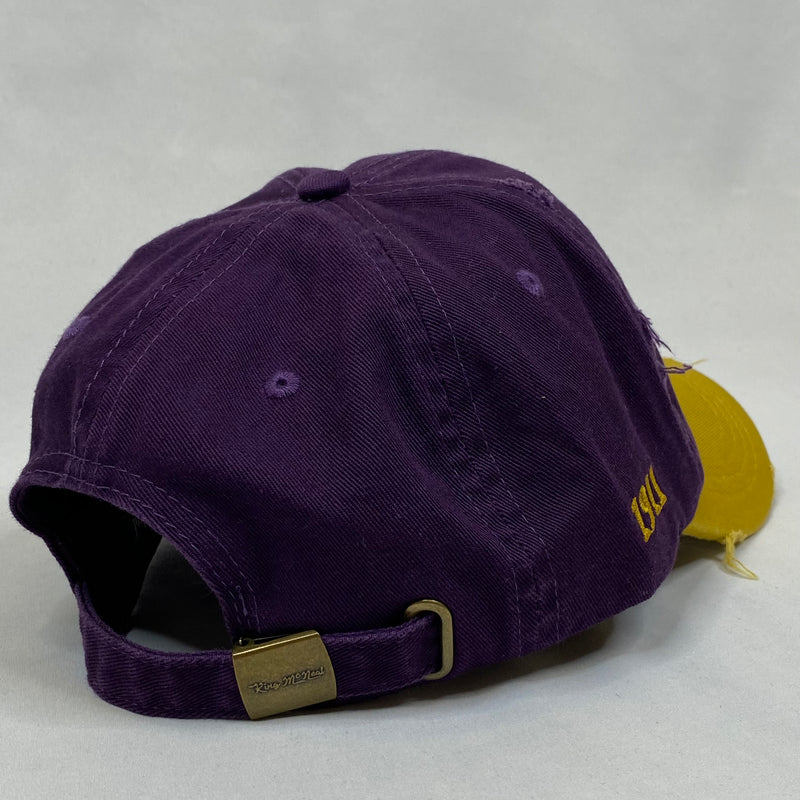 “1911” Omega Psi Phi Purple & Old Gold distressed hat