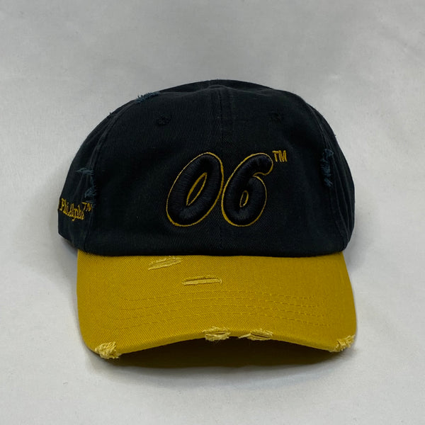“06” Alpha Black & Old Gold Dad Hat