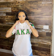 AKA White SS Hoodie
